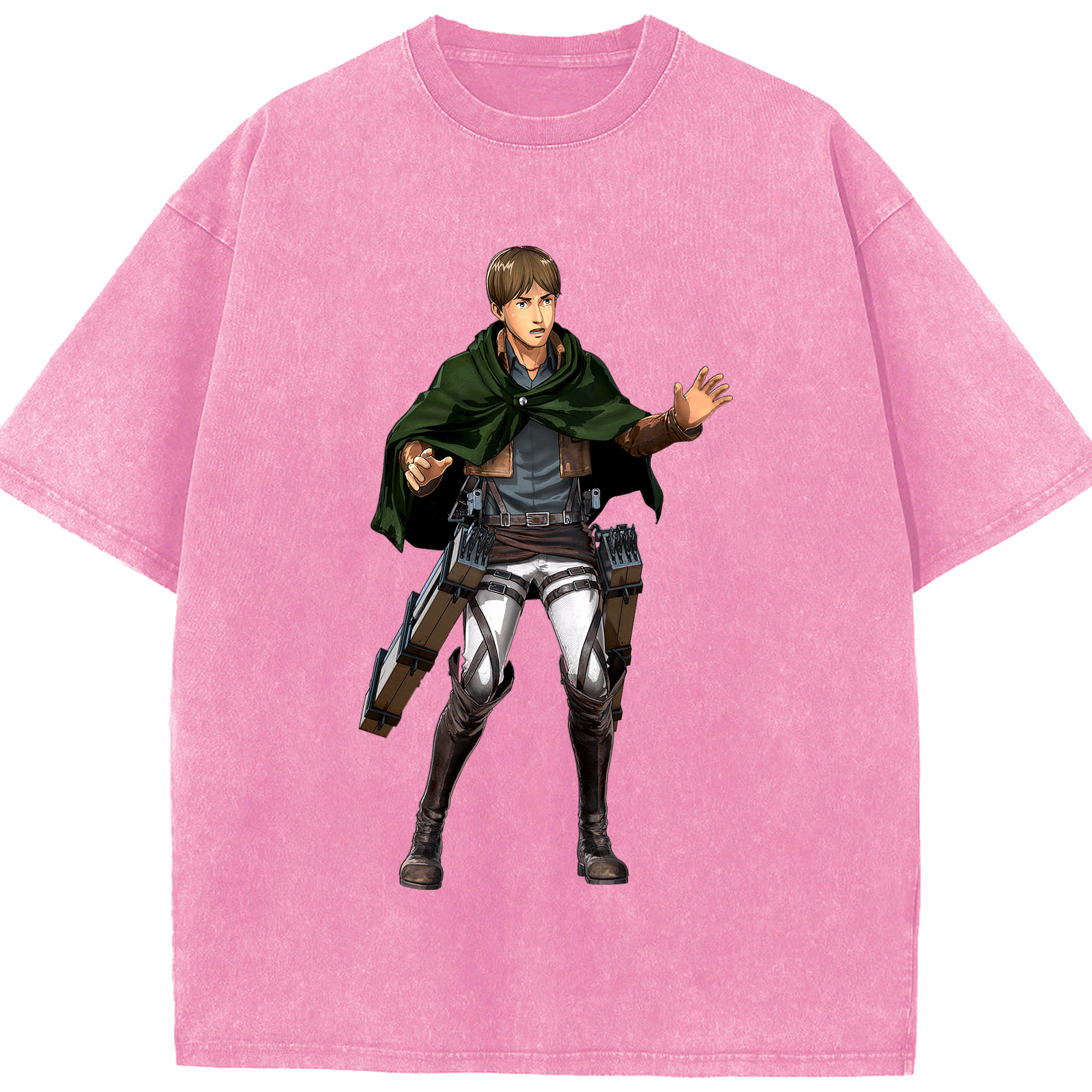 （画像用） 進撃の巨人 Attack on Titan 綿100% ヴィンテージ風 半袖Tシャツ（フロントプリント）